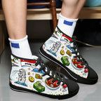 Custom Women's High Top Canvas Shoes Customized Tongue
