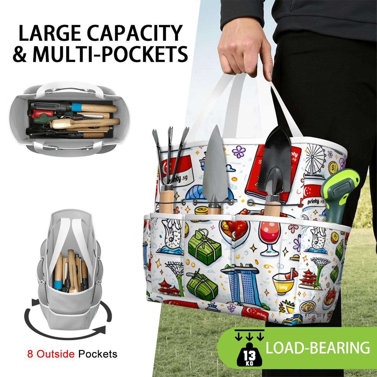 Custom Garden Tool Bag (Tools Not Included)