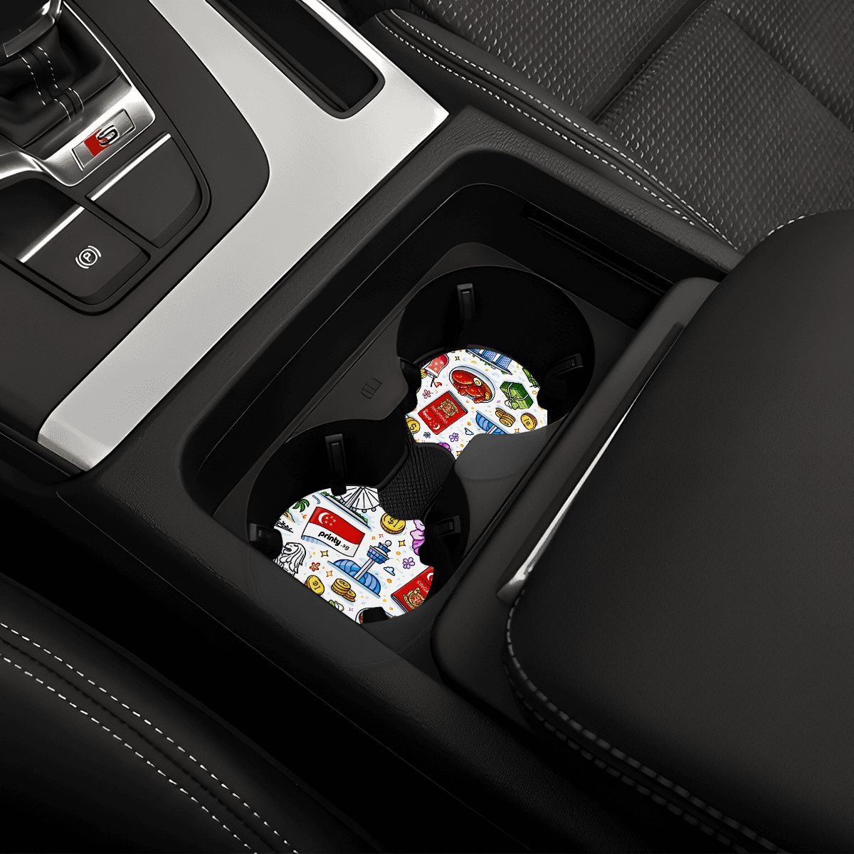 Custom Neoprene Car Coasters 2 pcs