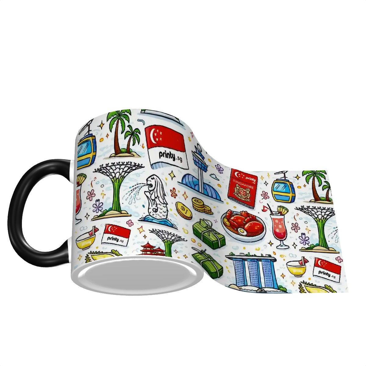 Custom Colored Ceramic Coffee Mug (11oz) (All Over Print)