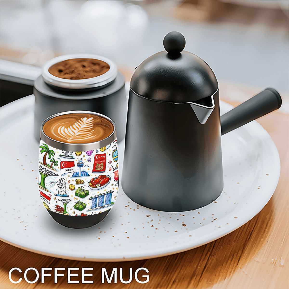 Custom Egg-Shaped Tumbler (12oz)