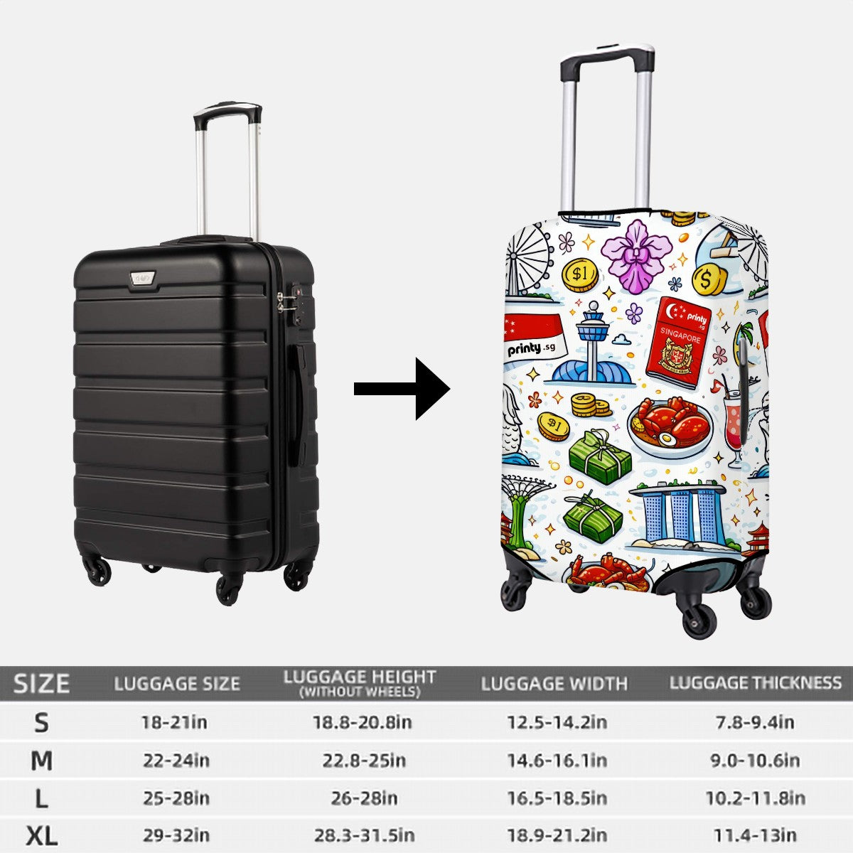 Custom Lightweight Luggage Cover