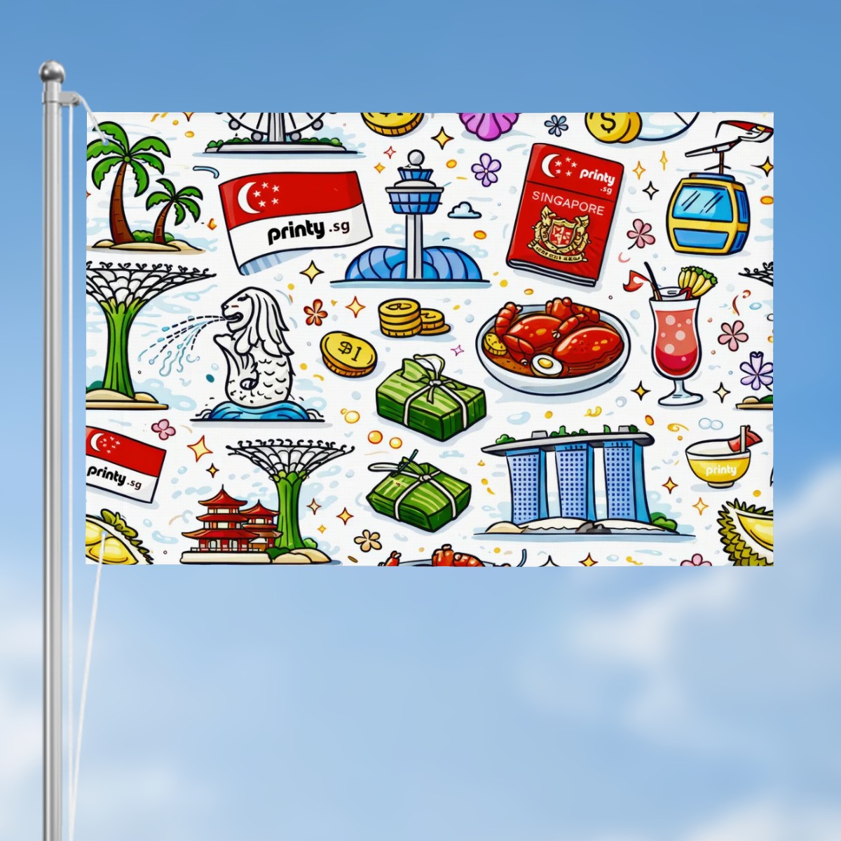 Custom Three-Layer Outdoor Decor Flags Double Sided(2:3)