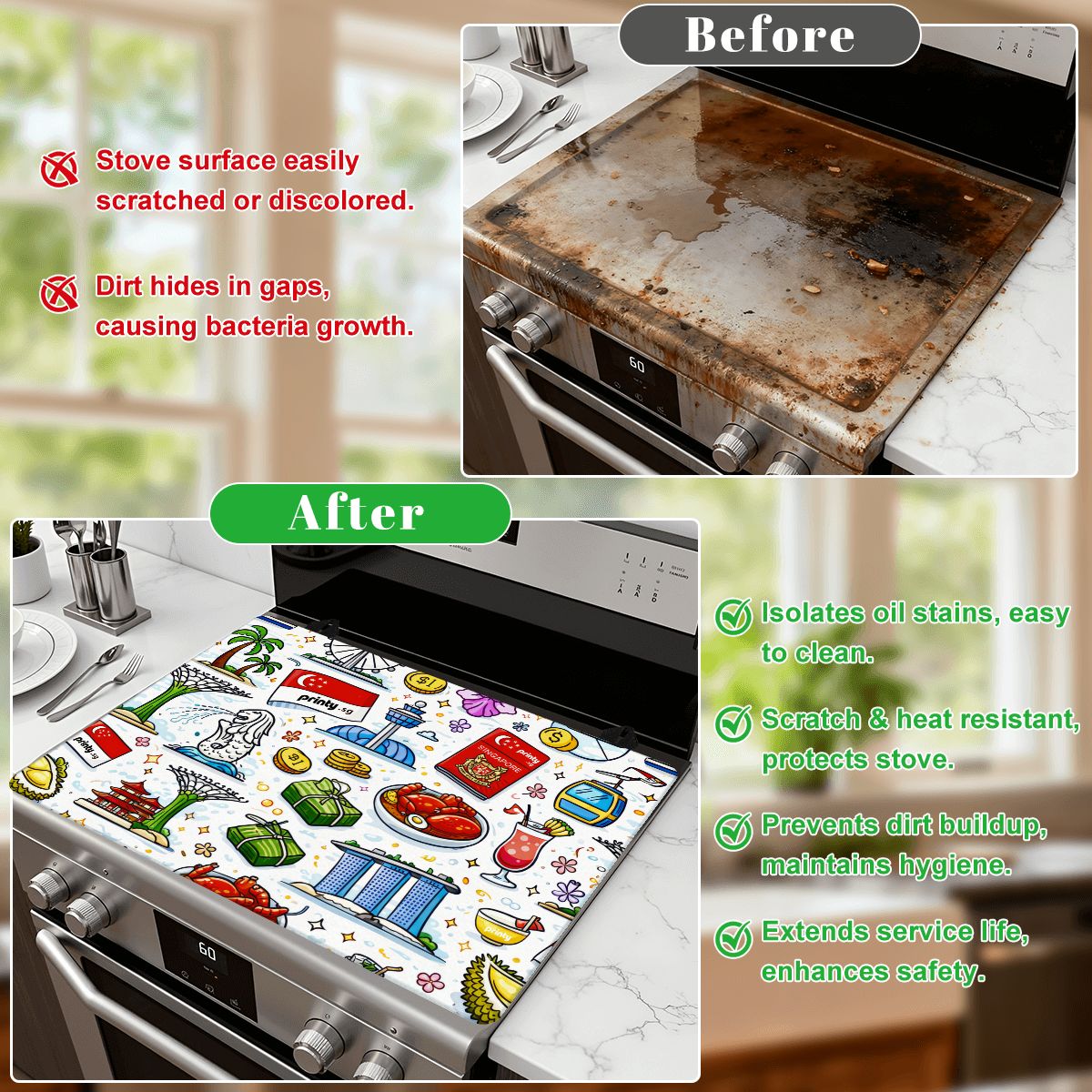 Custom Stove Cover