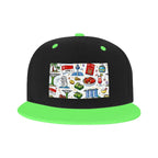 Custom Flat Bill Hats Hip Hop Style (Front Pattern)