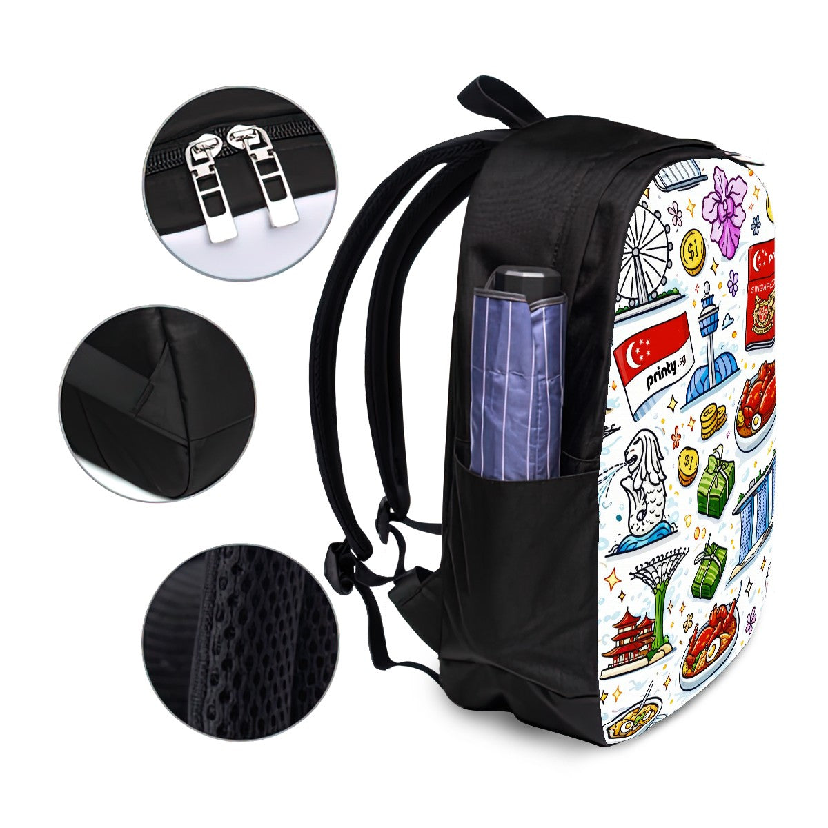Custom Oxford Travel Laptop Backpack with USB