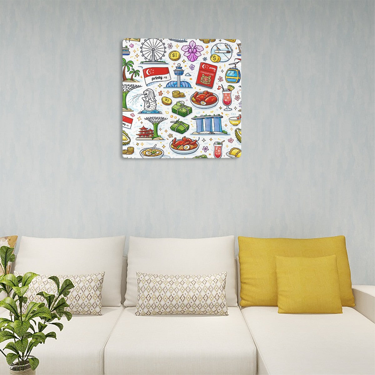 Custom Tin Sign Square Metal Sign Decor