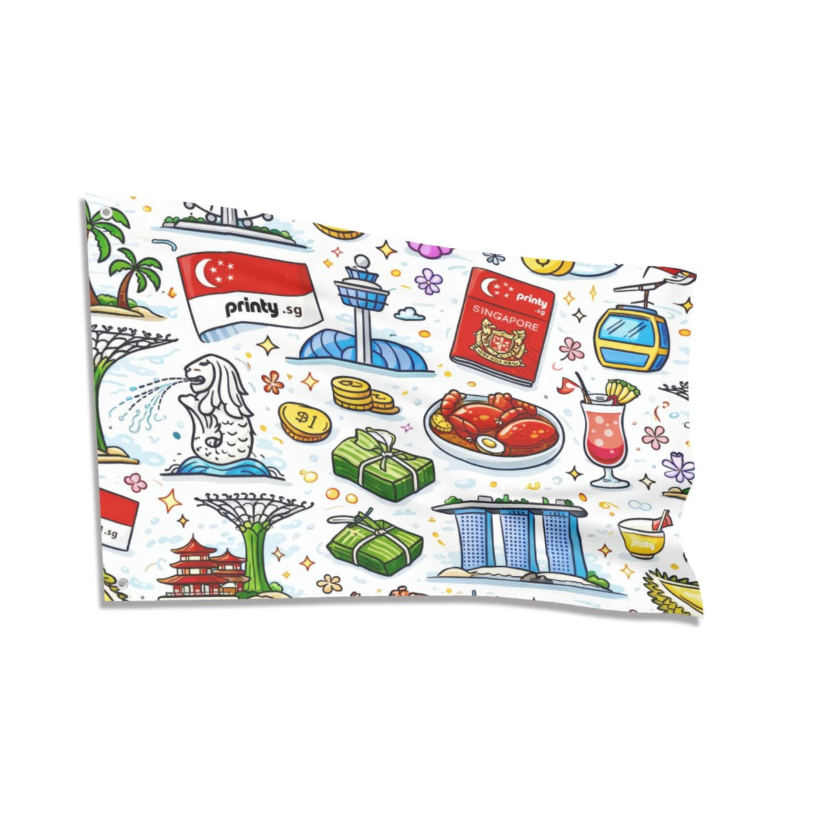 Custom Outdoor Decor Flags Single Sided (2:3)