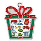 Custom Trapezoid Christmas Decorations Alloy Pendants