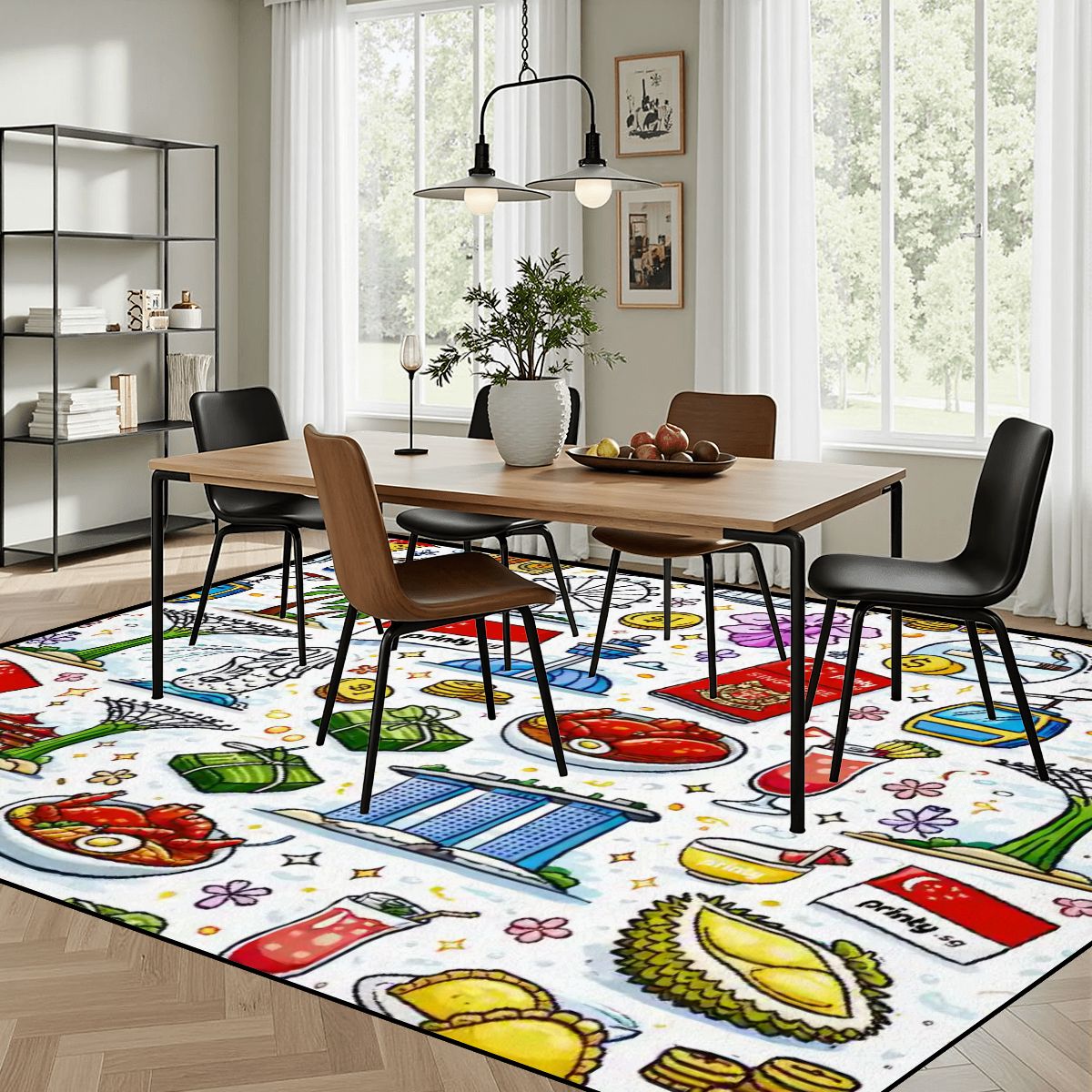 Custom Large Area Rug Floor Carpet (4:3)