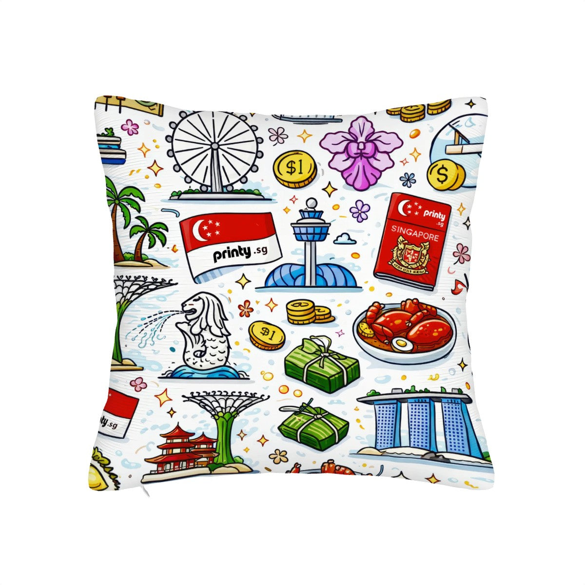 Custom Plush Throw Pillow Covers (Double-sided Design)