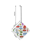 Custom Square Car Air Freshener Cards 6 pcs