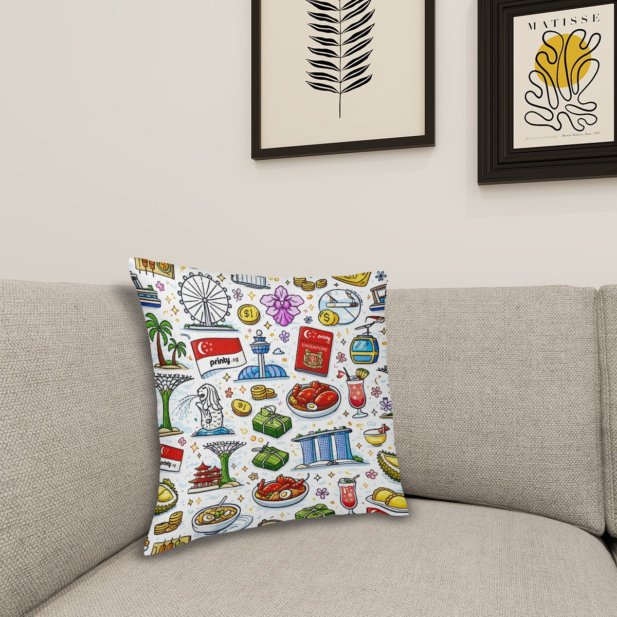 Custom Plush Throw Pillow Covers (Single-Sided Design)