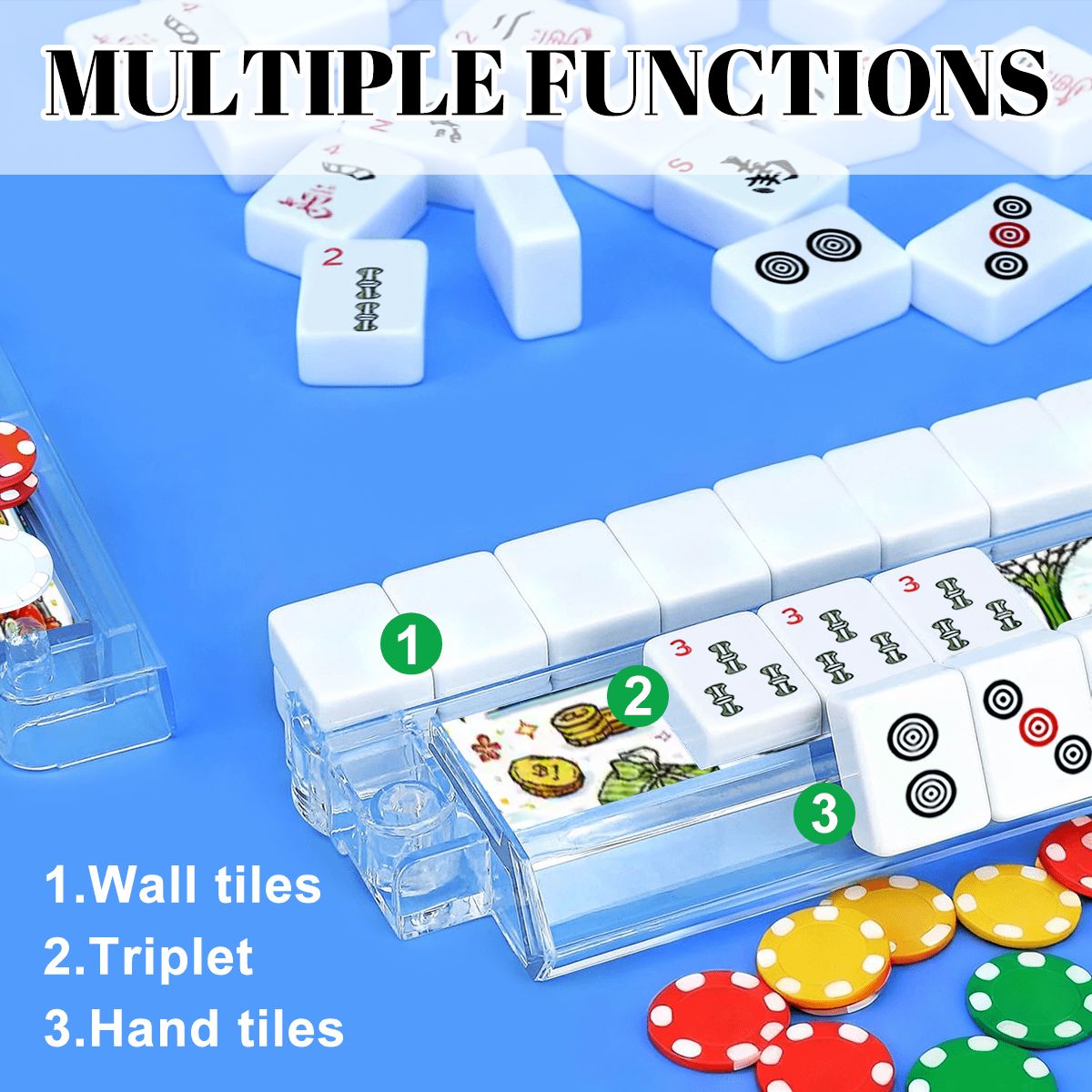 Custom 4 Artistic Mahjong Tile Pusher Racks