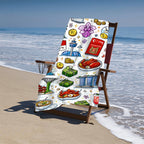 Custom Microfiber Absorbent Bath Towels 52"x32" (Vertical)
