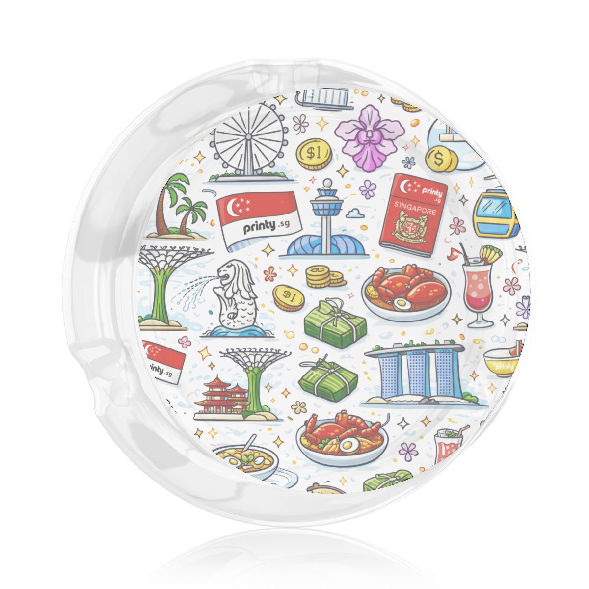Custom Round Glass Ashtray