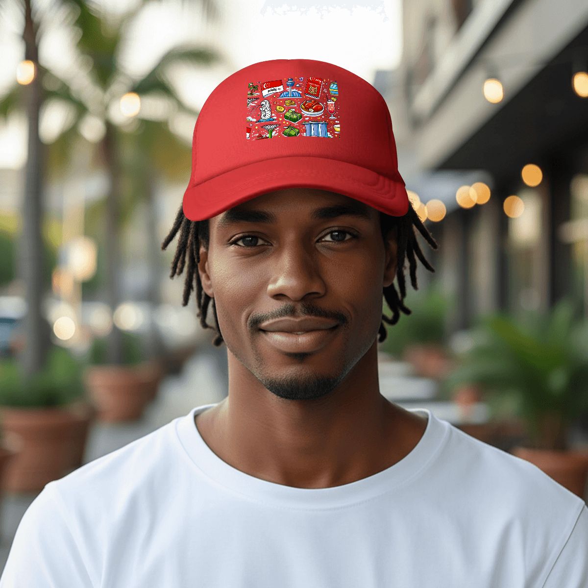 Custom Mesh Baseball Cap (Area Pattern)
