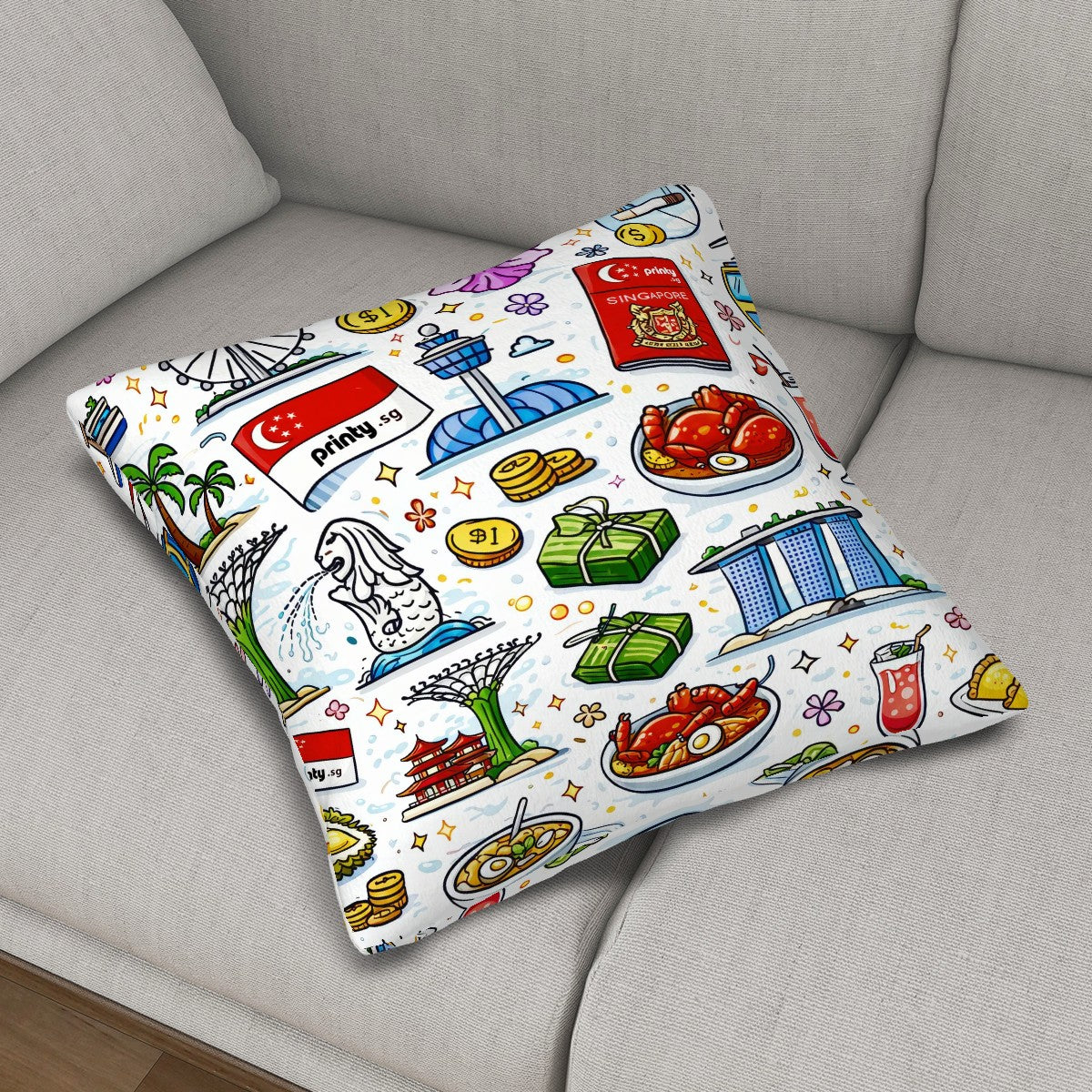 Custom Velvet Throw Pillow Covers (Single-Sided Design)