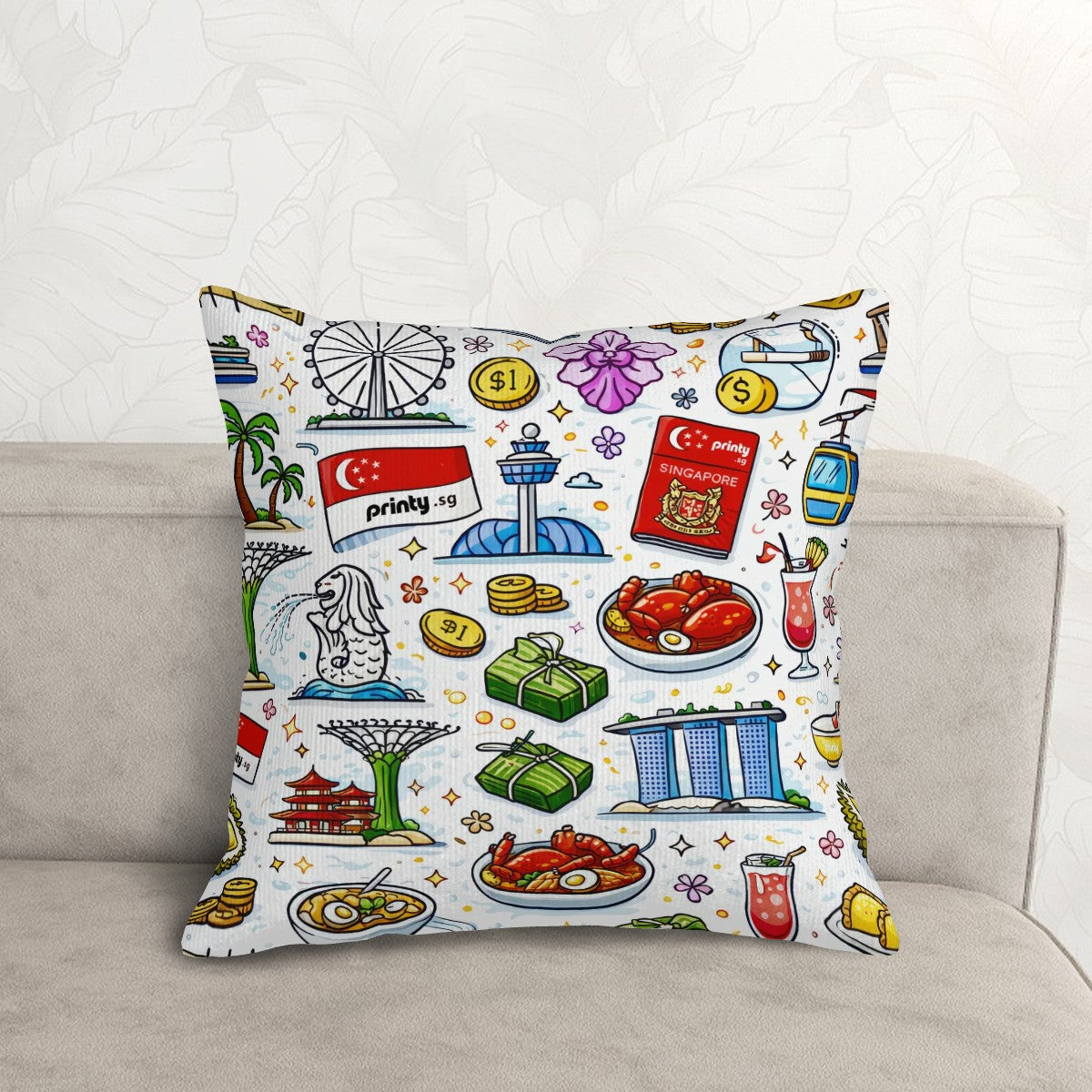Custom Corduroy Throw Pillow Covers with Core (Double-Sided Design)