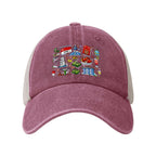 Custom Washed Denim Mesh Cap