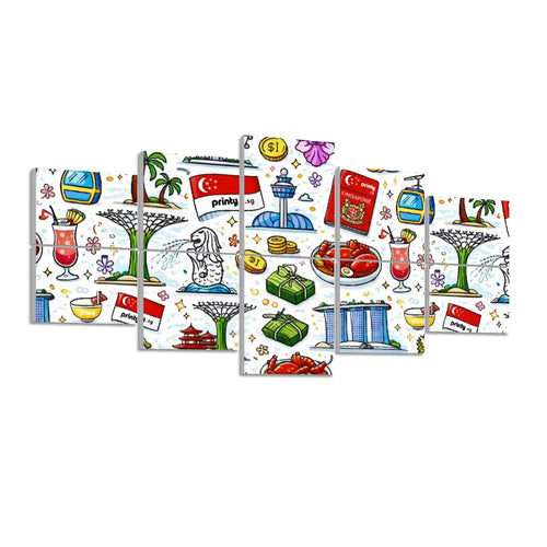 Custom 10 Panels Sound Absorbing Wall Art
