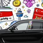 Custom Car Door B‑Pillar Decals
