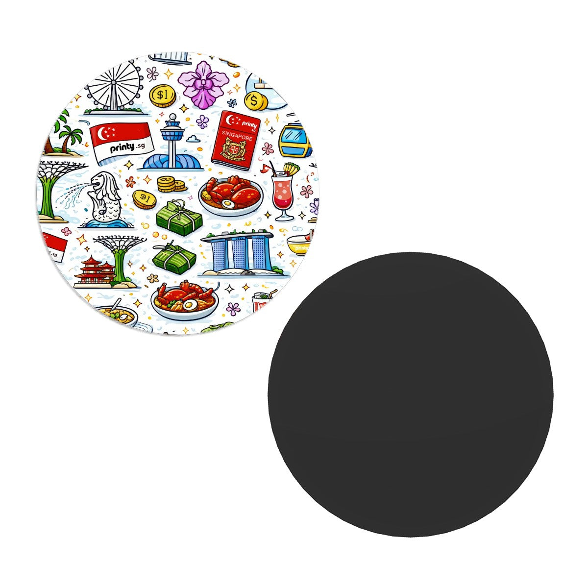 Custom Round Fridge Magnets