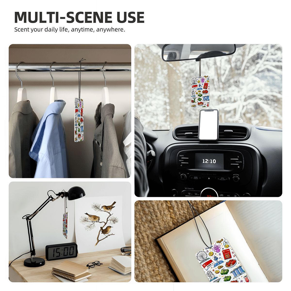 Custom Rectangle Car Air Freshener Card (1pc)