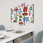 Custom 3 Panels Canvas Prints Wall Art (Set G)