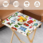 Custom TV Trays with Storage Rack