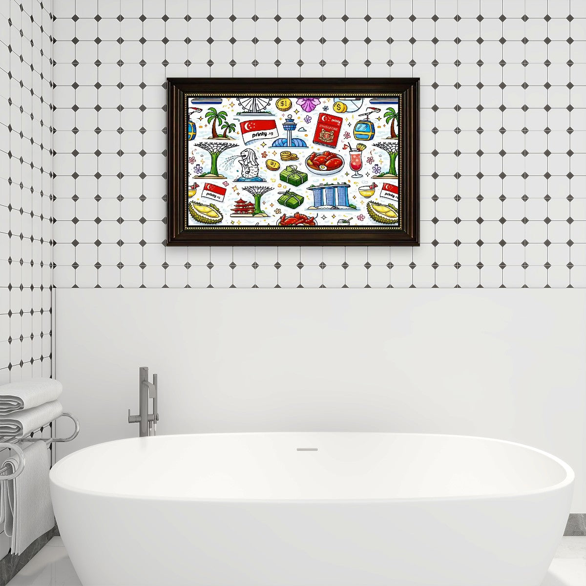 Custom Wood Framed Canvas Prints Wall Art