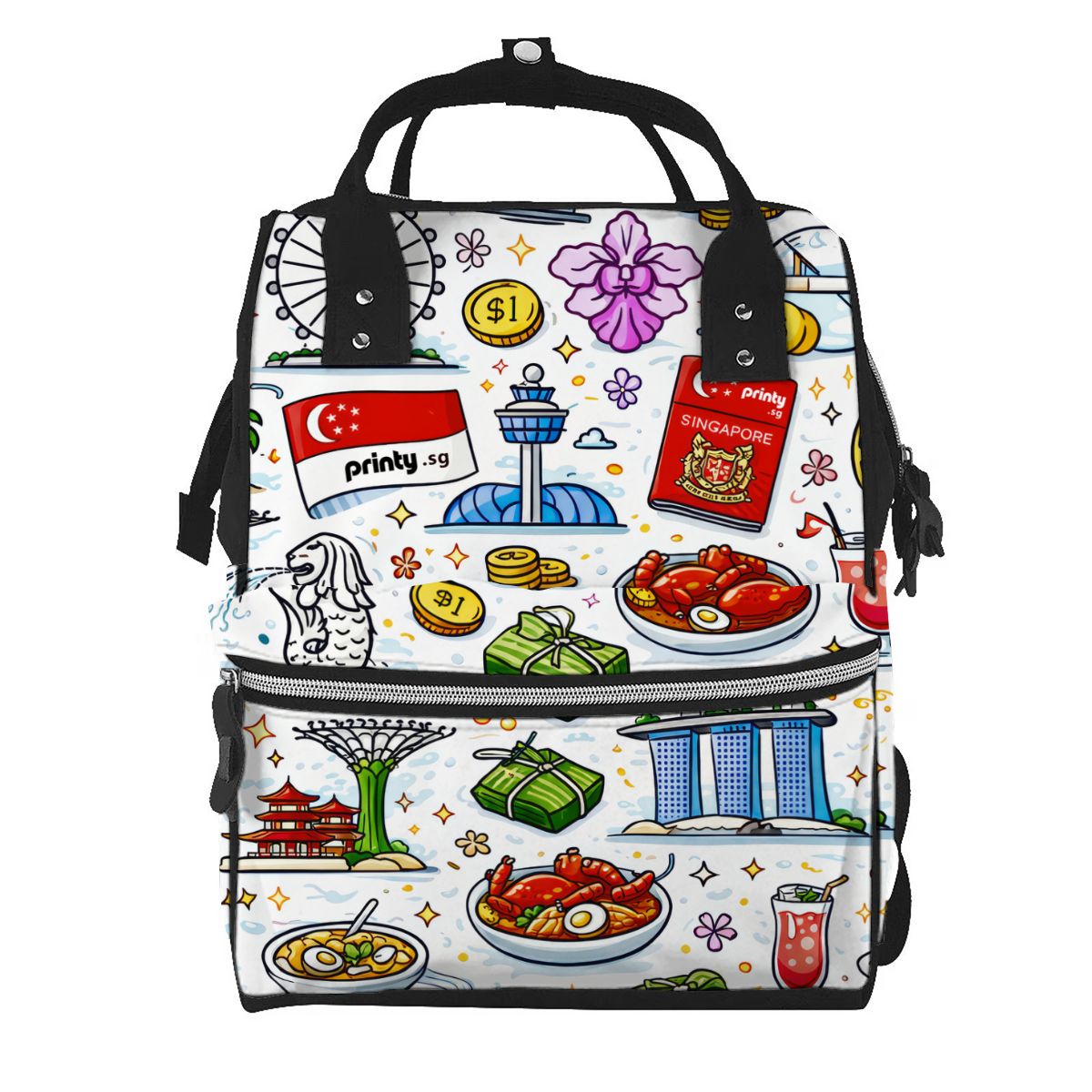 Custom Multifunctional Large Capacity Mommy Backpack Diaper Bag