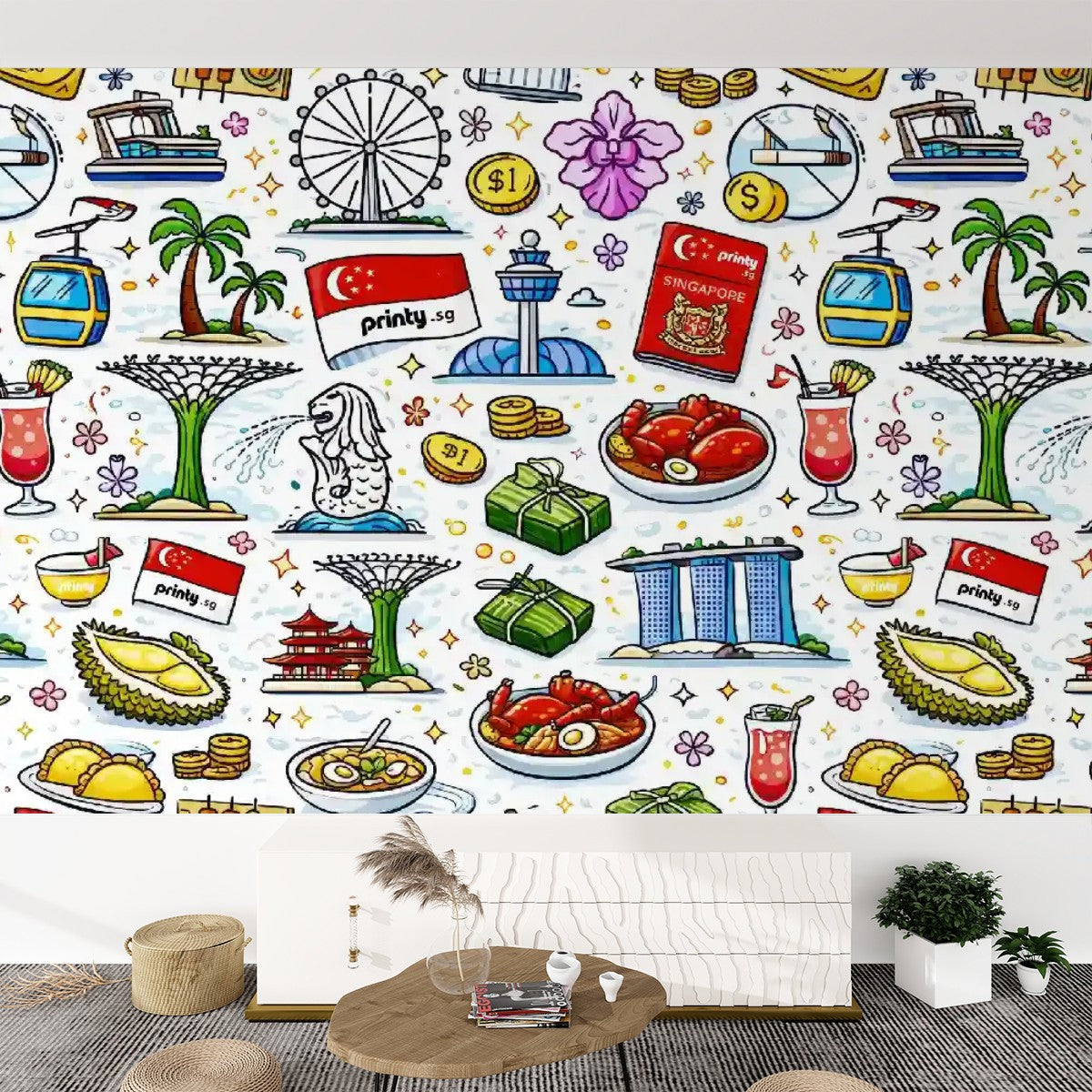 Custom Self Adhesive Wallpaper