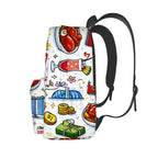 Custom Large Capacity Oxford Backpack with Cloth Side Pockets