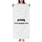 Custom Coral Fleece Bath Towels 55"x27"