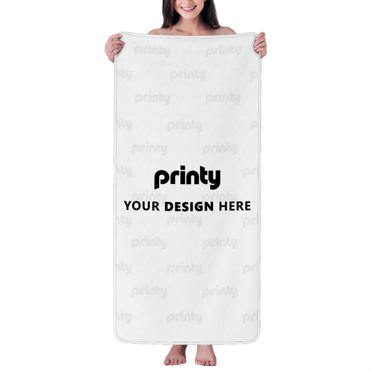 Custom Coral Fleece Bath Towels 55"x27"