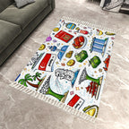 Custom Area Rug with Tassels (8:5)