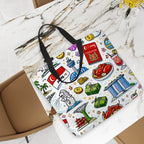 Custom Large Capacity One Shoulder Tote Bag (Multi-Sided Design)
