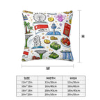 Custom All Season Throw Pillow Covers Set of 4(Single-Sided Design)