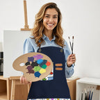 Custom Unisex Canvas Cross Back Apron with Pockets