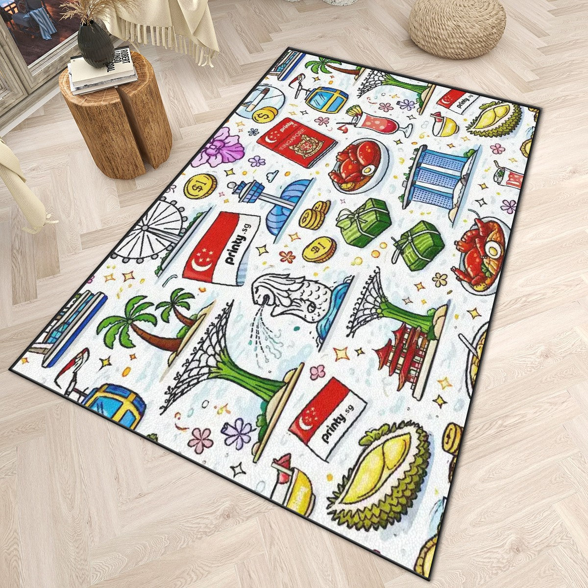 Custom Large Area Rug Floor Carpet (3:2)
