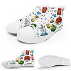 Custom Women's High Top Canvas Shoes Customized Tongue