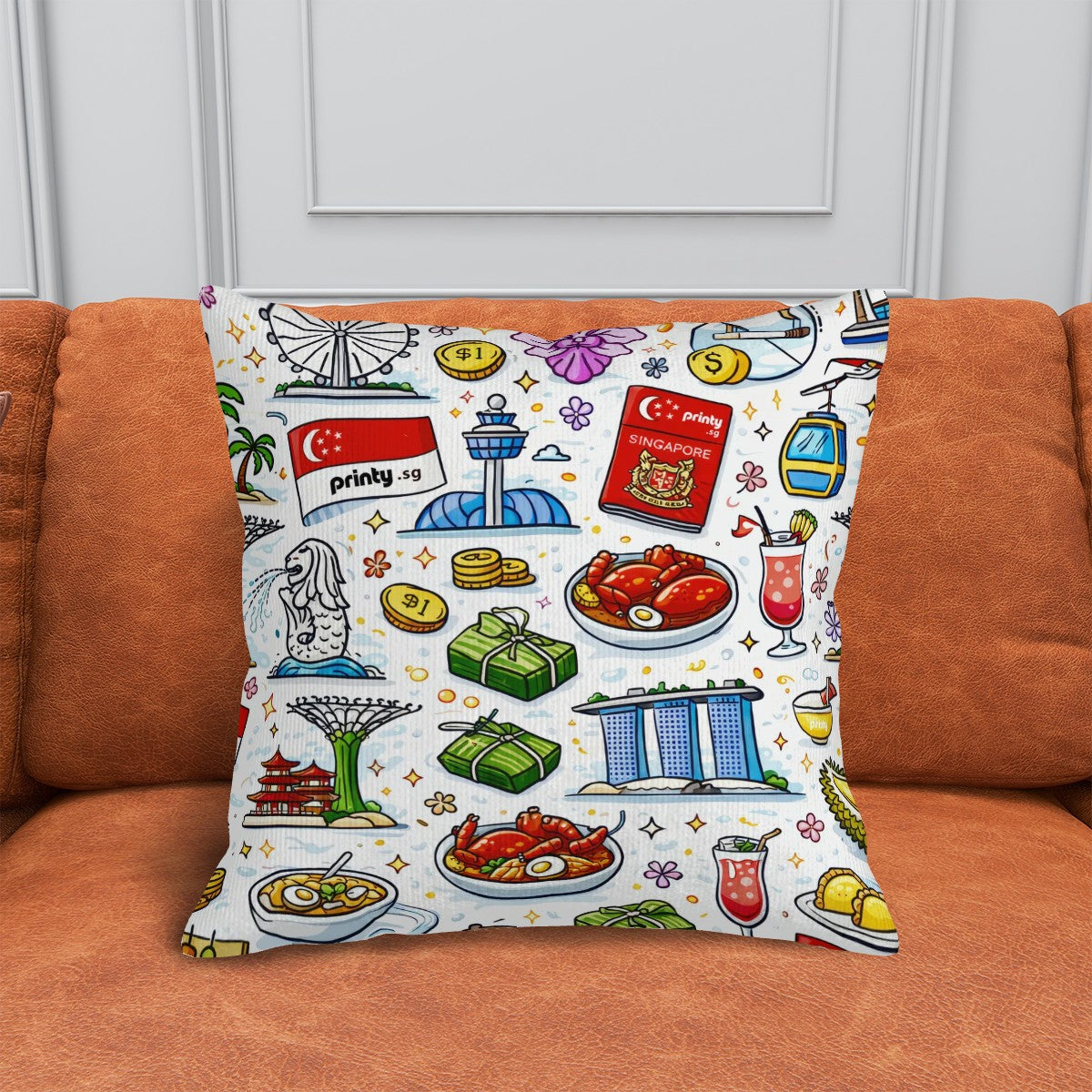 Custom Corduroy Throw Pillow Covers (Double-Sided Design)