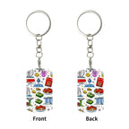 Custom Rectangular Metal Keychain