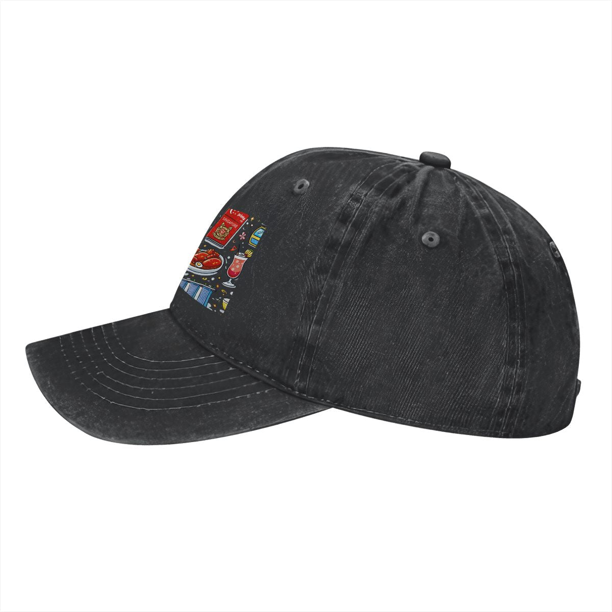 Custom Unisex Washed Denim Baseball Cap