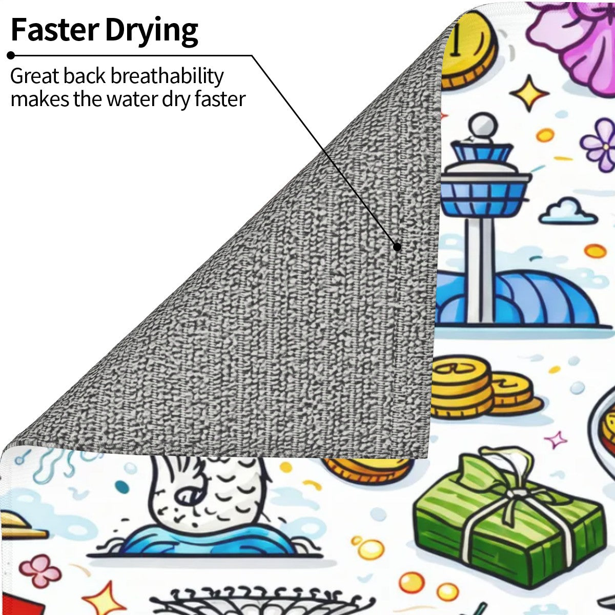 Custom Small Dish Drying Mat