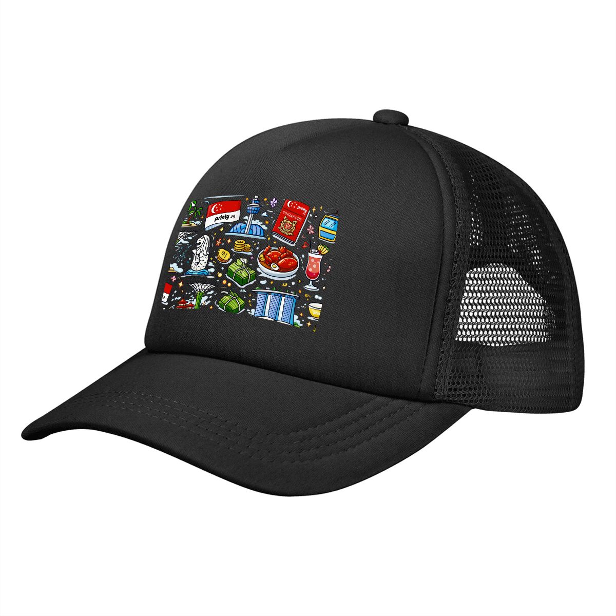 Custom Mesh Baseball Cap (Area Pattern)
