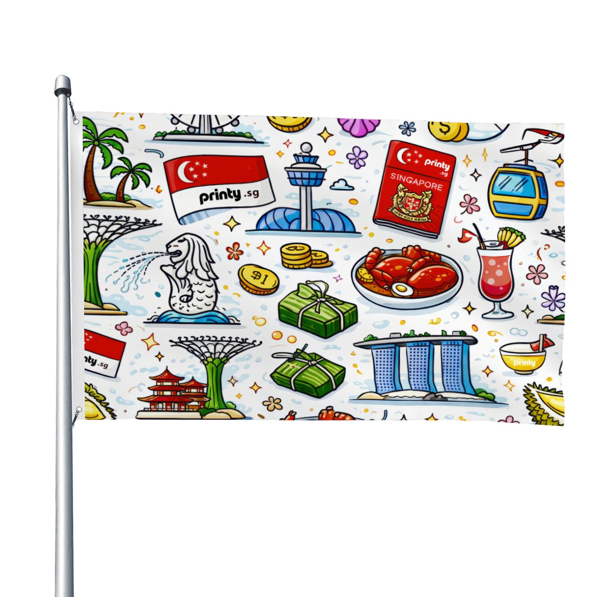 Custom Large Outdoor Decor Flags Double Sided (2:3)