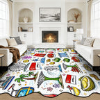 Custom Scalloped Area Rug 144"x108"