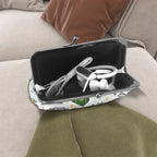 Custom Women's Leather Kiss Lock Coin Purse